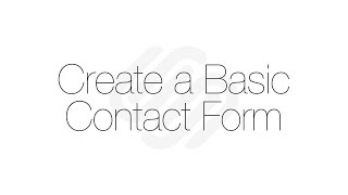 Squarespace 7 Tutorial: Create a Basic Contact Form