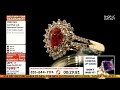 luxoro 14k gold aaa red sapphire u0026 diamond cocktail ring 1.35 ctw