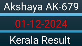 Akshaya AK-679 Result On 01.12.2024