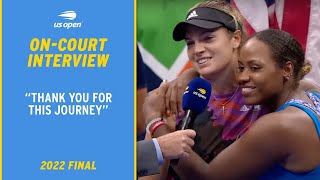 McNally/Townsend On-Court Interview | 2022 US Open Final