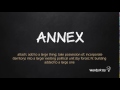 How to Pronounce ANNEX in American English