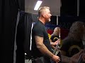 JAMES HETFIELD REACTION WHEN LARS ULRICH CAN'T KEEP THE TEMPO #METALLICA #shorts