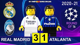 Real Madrid vs Atalanta 3-1 (4-1) • Champions League 2021 • All Goals Full Highlights Lego Football