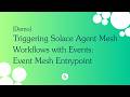 Triggering Solace Agent Mesh Workflows with Events: Event Mesh Entrypoint