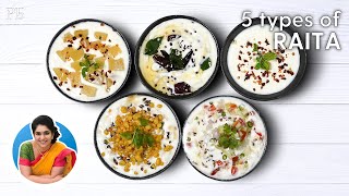 5 types of Raita- Pineapple, Boondi, Biryani, Kachumar & Tadka Raita I 5 रायते I Pankaj Bhadouria