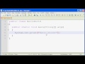 Java SE Tutorial 2 - Your First Java Program