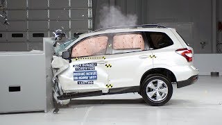 2014 Subaru Forester driver-side small overlap IIHS crash test