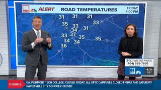 Winter weather in Atlanta | Falling road temperatures could lead to slick conditions overnight and i