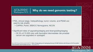 Incorporating Genomic Testing, Advanced Imaging, and Artificial Intelligence for Prostate Cancer