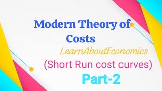 Modern Theory of Costs(short Run Cost Curves). part-2