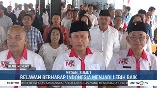 Relawan Gelar Tasyakuran dan Nobar Pelantikan Jokowi-Ma'ruf di Medan