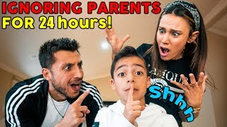 IGNORING MY PARENTS FOR 24 HOURS!! **GONE WAY TOO FAR** | The Royalty Family