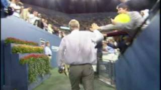 El show de Novak Djokovic y John McEnroe en el US Open