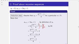 Intro to Proofs - Induction - Recursion