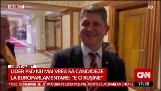 Senatorul PSD, Titus Corlățean, s-a retras de pe lista alegerilor europarlamentare: Nu m-am regăsi