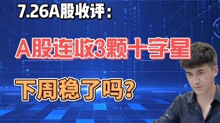 收评：A股连收3颗十字星，如何解读？下周能看多吗？ 收评