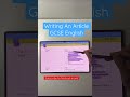 Writing An Article GCSE English Paper 2 Revision For GCSE Exams #gcse #gcserevision #english #writin