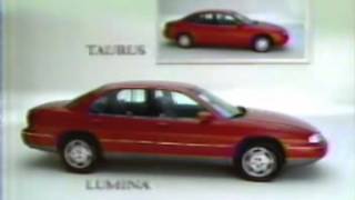 1996 Chevy Lumina vs. Ford Taurus commercial