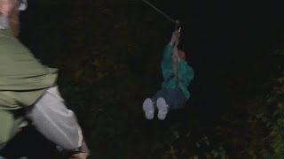 Halloween zip-line adventure in Middletown