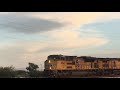 up 8843 leads intermodal train westbound joiner rd railroad crossing marana az