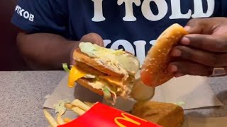 I tried the Chicken Big Mac on the  Fabulous Las Vegas Strip Nevada 2024 #TKOB #thekingofbakersfield