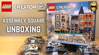 LEGO Creator Expert Assembly Square Unboxing! Modular Buildings 10255