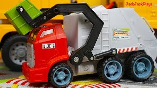 UNBOXING Toy Garbage Trucks for Kids! | Pretend Play with Matchbox Trash Truck | JackJackPlays