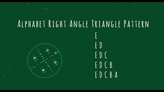 99 Alphabet Right Angle Triangle Pattern without any pre-defined method using while loop in Python