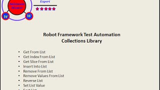 Robot Framework Collections List Tutorial Six