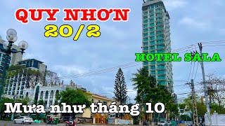 QUY NHƠN 20/2/2025 | VẪN MƯA NHƯ THÁNG 10 | CHƯA CÓ KHÁCH DU LỊCH