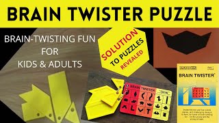 Crack the Code: Mastering 4-piece Brain Twister Puzzles! Solution to All 39 Puzzles @TeacherBob