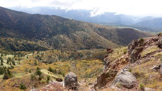 紅葉の根子岳・四阿山を静かにソロハイキング