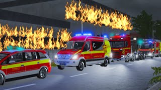 WOHNUNG in VOLLBRAND | KOMPLETTER LÖSCHZUG rückt aus! | Notruf 112 2 AreaPlayz