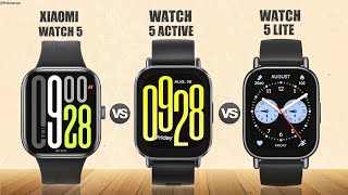 Xiaomi Redmi Watch 5 vs Xiaomi Redmi Watch 5 Active vs Xiaomi Redmi Watch 5 Lite || Comparison