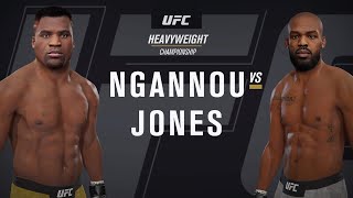 Francis Ngannou vs Jon Jones - Heavyweight Title Fight [UFC 4]