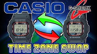 How (and Why) To Time Swap Your Casio G-Shock 🛩️ Underrated Travel Feature #casio #gshock #watch