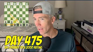 Day 475: Playing chess every day until I reach a 2000 rating