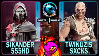 MK1 Sikander555HD (ERMAC) VS Twinuzis Sxcks (BARAKA)🥊Mortal Kombat 1🥊4K 60ᶠᵖˢ