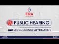 Public Hearing for UEDCL Licence Applications - October 2024