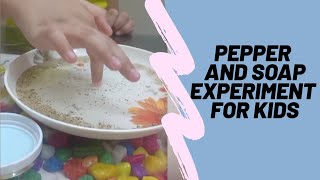 Pepper and soap science experiment for kids | easy DIY Activity