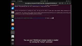 WinDriver Quick - Loading a Kernel Module Utilizing a WDREG on Linux