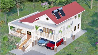 HOUSE DESIGN IDEA | 3 Bedroom House Plan | 16 X 13 Meters