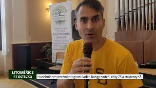 LITOMĚŘICE: Hudebně preventivní program Radka Bangy nadchl žáky ZŠ a studenty SŠ👌💉🍾🎙☯