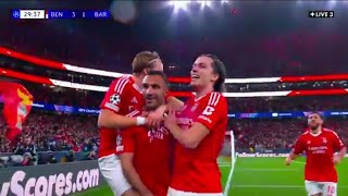 Vangelis Pavlidis Goals Hattrick, Benfica vs Barcelona FC (4-5), Goals Results - Extended Highlights