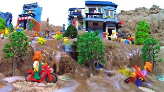 LEGO CITY FLOOD DISASTER - LEGO DAM BREACH