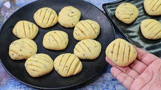 4 Ingredient Salted Cookies | Eggless \u0026 Without Oven | Yummy