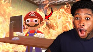 MARIO REACTS TO PEOPLE ROASTING HIM!