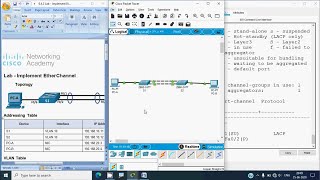 6.4.2 Lab - Implement Etherchannel
