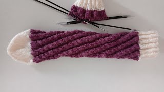 Spiralsocken stricken - Die Socke, die mitwächst! Perfekt für Kinder (Sockenmuster #3)