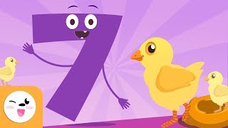 El número 7 - Aprende a contar - Los números del 1 al 10 - La canción del número siete